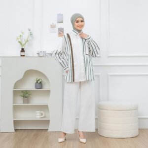 Simbuu Official - SB035 Camellia Blouse Dewasa Kekinian Oversize Casual Daily Kemeja Katun Cantik