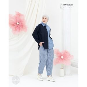 Amy Blouse Wanita Oversize