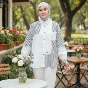 Violet Blouse Wanita Oversize