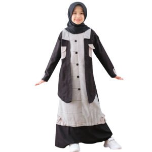 Lunago Dress Gamis Anak Baju Muslimah Pakaian Muslim Couple Ibu Anak LGA 736 Premium Quality