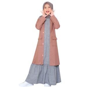 Gamis Anak Terbaru Kesan 2 pcs kode LGA 795 Premium