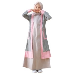 Lunangoofficial - Dress Gamis Anak Wanita Muslim Katun Premium Lsa 451