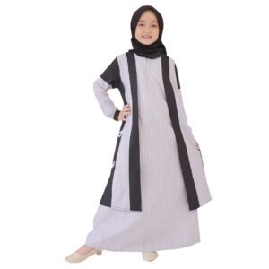 Lunangoofficial - Dress Gamis Anak Wanita Muslim Lunango Anak Lsa 455 Katun Premium Quality