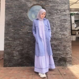 lunangoofficial - Gamis Dewasa LG 859 Denim Premium