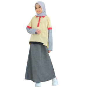 Lunangoofficial-Setelan Rok Anak Bahan Katun Premium LGA 852