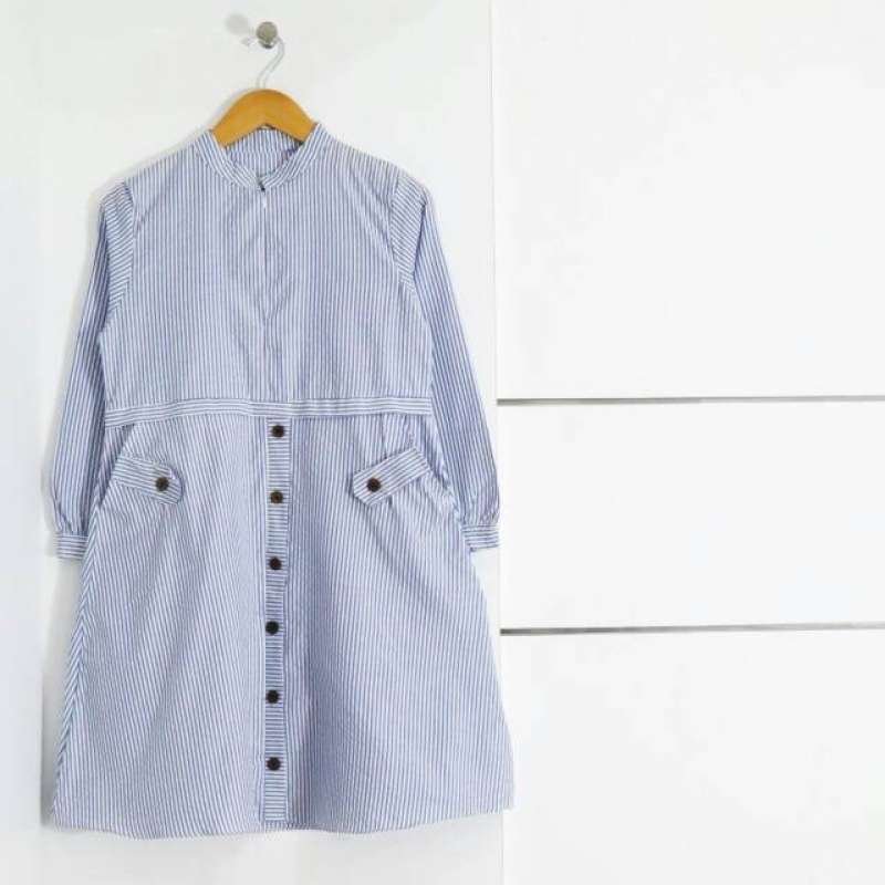 Tunik Katun Salur & Overall Kulot