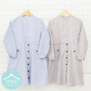Simbuu Pakaian Wanita Tunik Salur