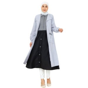 Lunangoofficial - Long Tunik Terbaru Wanita kesan 2 pcs LG 780 Denim Premium